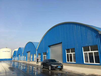 山西无梁拱形棚.拱形屋面施工现场