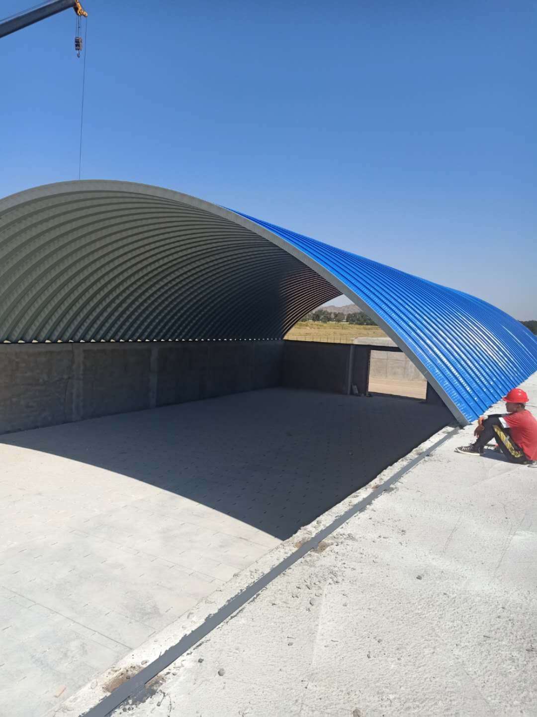 拱形屋顶,北京无梁拱形太空瓦安装 - 河北旭环钢结构工程有限公司
